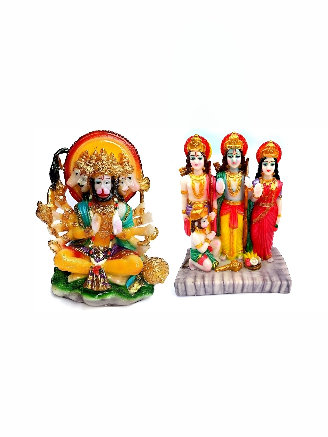 

krishnagallery1 White & Yellow Marble Religious Idol Showpiece