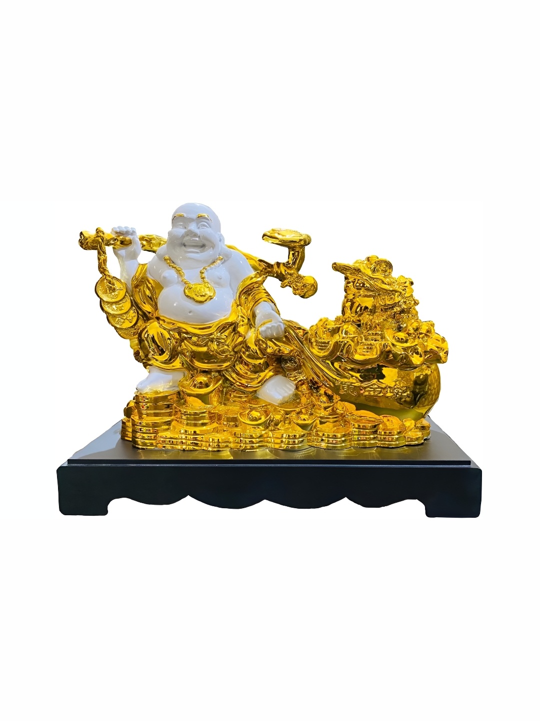 

krishnagallery1 Gold Plated Laughing Buddha Idol Showpiece