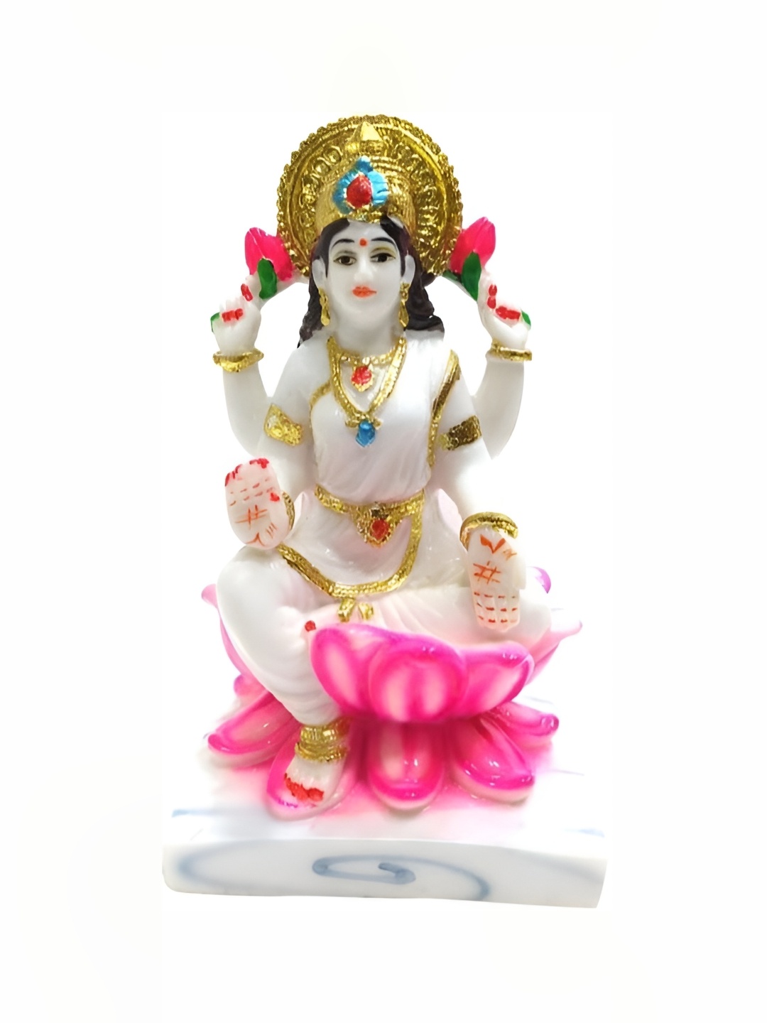 

krishnagallery1 White Marble Lakshmi Mata Showpiece