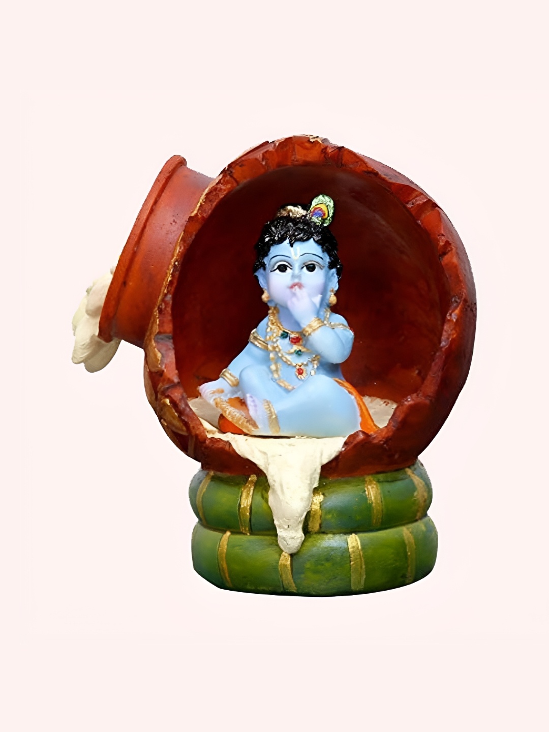 

krishnagallery1 Blue Marble Lord Krishna Showpiece