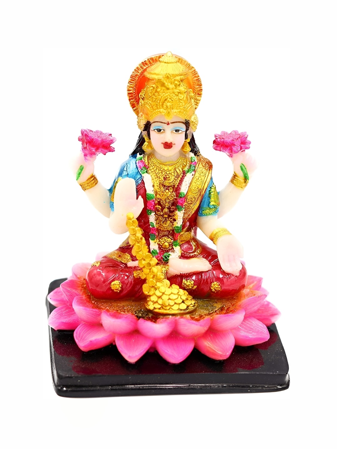 

krishnagallery1 Red Marble Lakshmi Mata Showpiece
