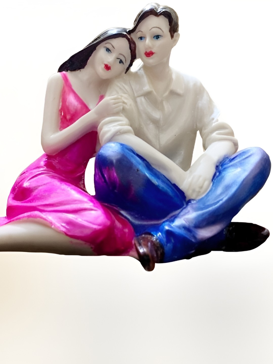 

krishnagallery1 Blue and Pink American Engaged Love Couple statue Showpiece