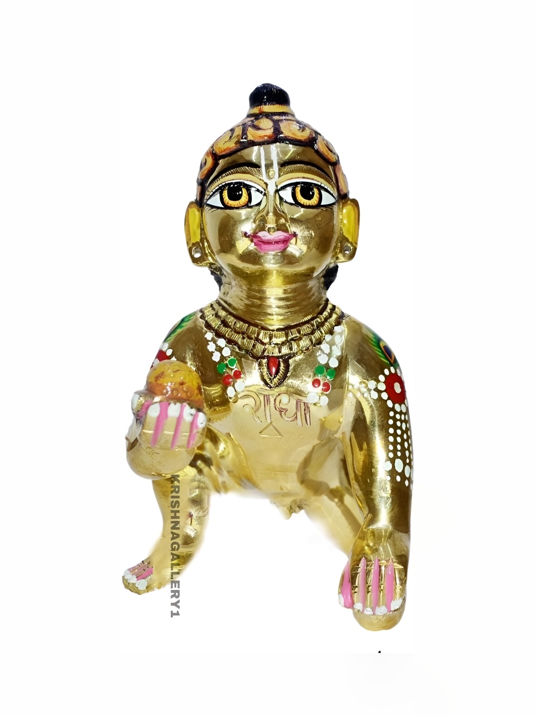 

krishnagallery1 Black & Gold Brass Religious Idol Showpiece
