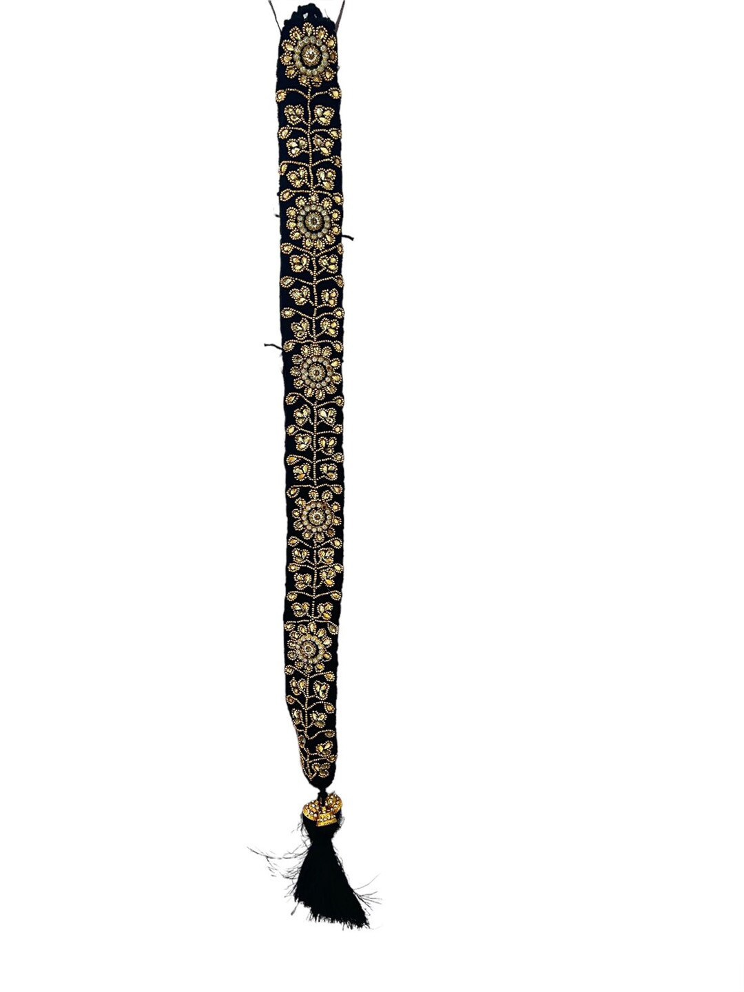 

FIMBUL Bharatanatyam Kunjalam Braid Hair Extension, Black