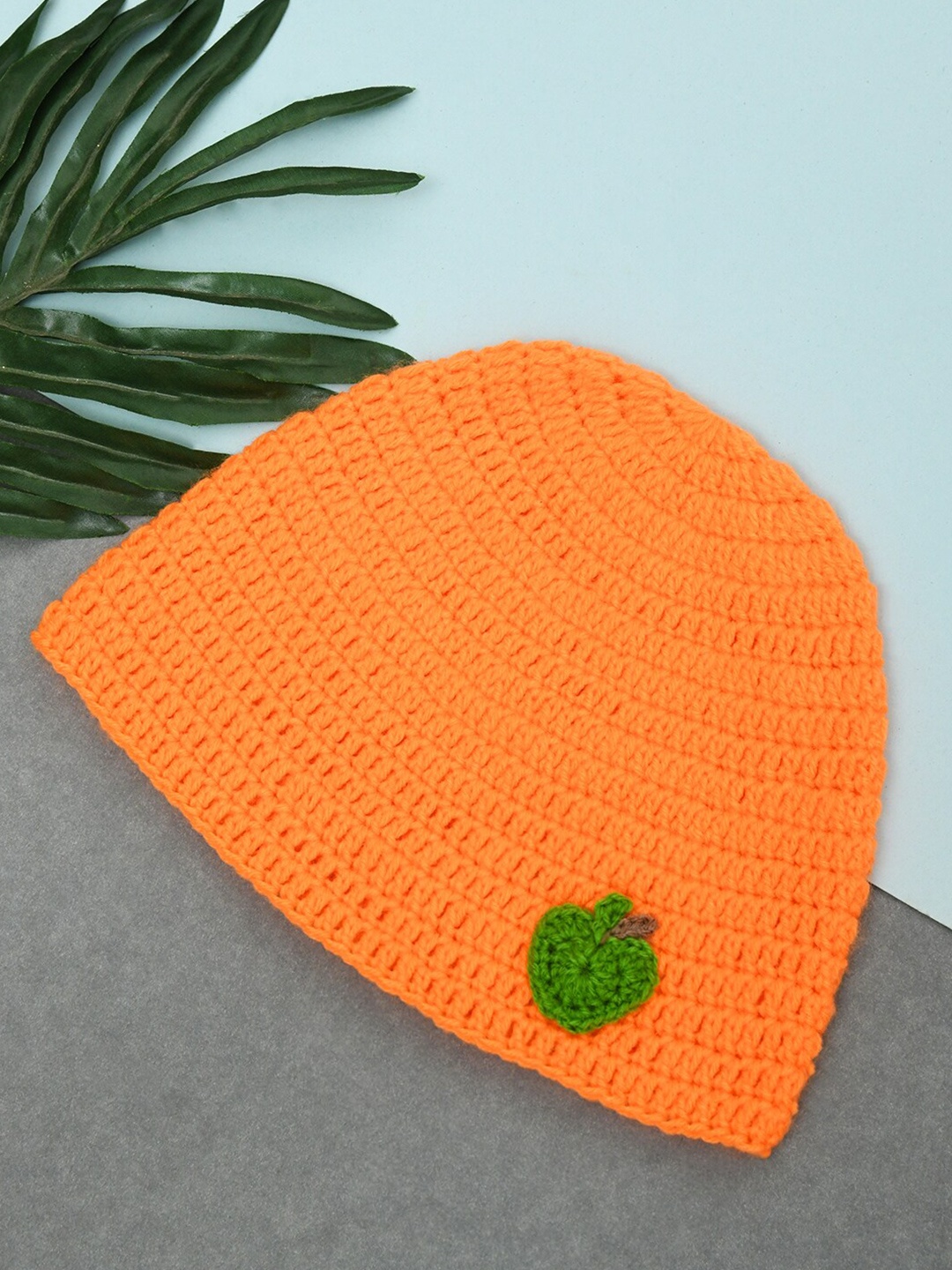 

FUNKRAFTS Kids Self Design Beanie Winter Cap, Orange