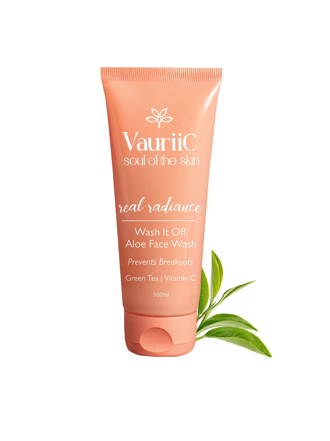 

VauriiC Real Radiance Aloe Vera Face Wash With Vitamin C - 100g, Cream