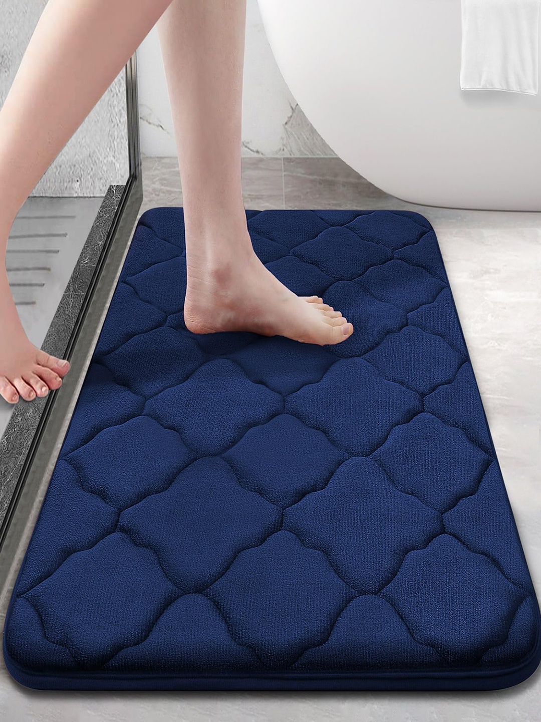 

HomeCloud Blue 500 GSM Microfibre Non-Slip Washable Bath Mat