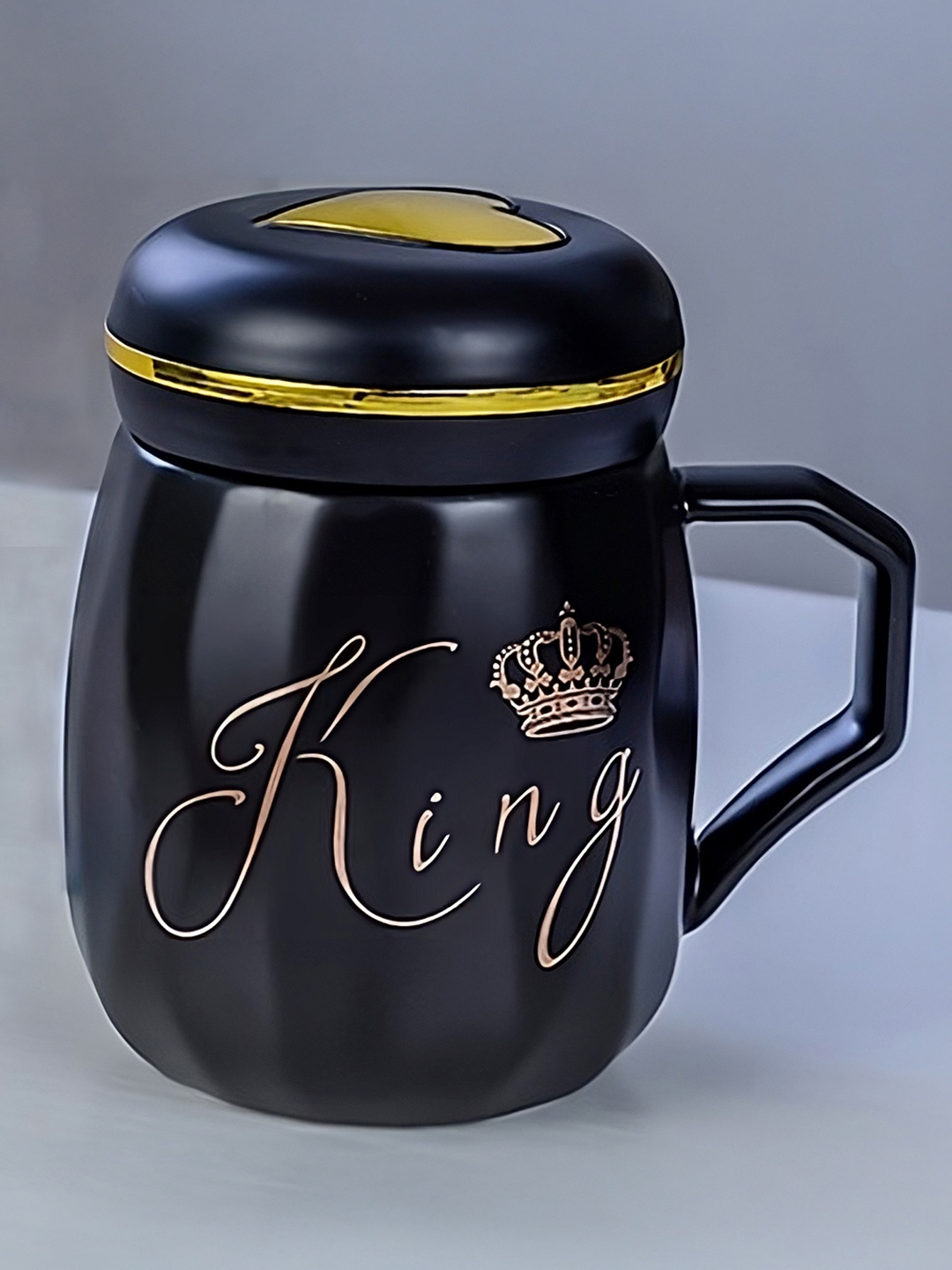 

BonZeaL Black Text or Slogans Printed Ceramic Mugs 450 ml