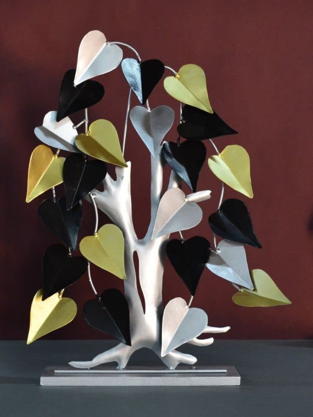 

CraftVatika Silver Small Figurine Tree Decorative Table Top Showpiece