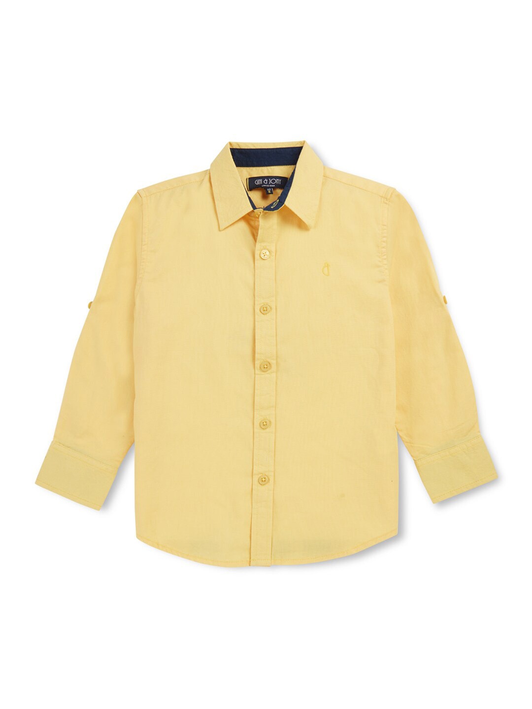 

Gini and Jony Boys Spread Collar Opaque Casual Shirt, Yellow