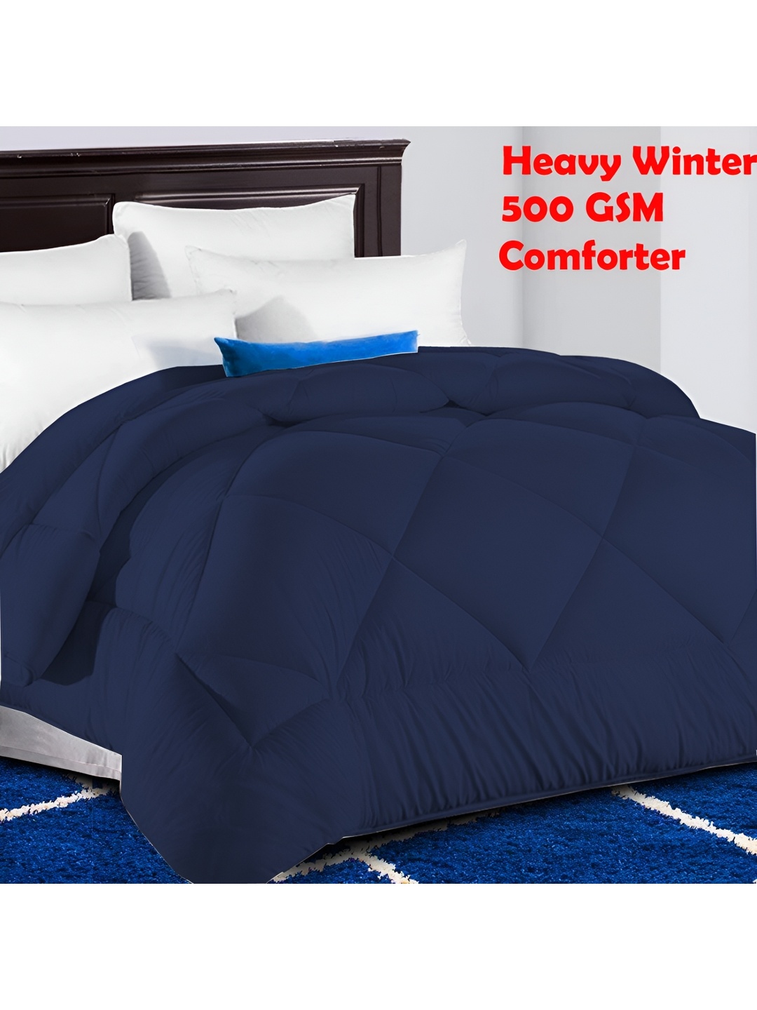 

Texlux Blue Heavy Winter 500 GSM Single Bed Comforter