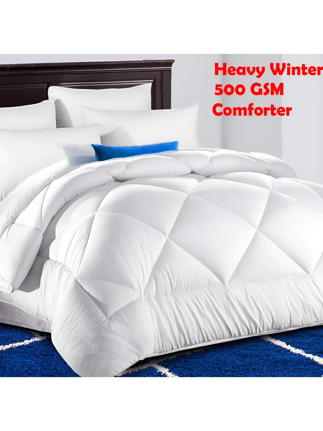 

Texlux White Heavy Winter 500 GSM Single Bed Comforter