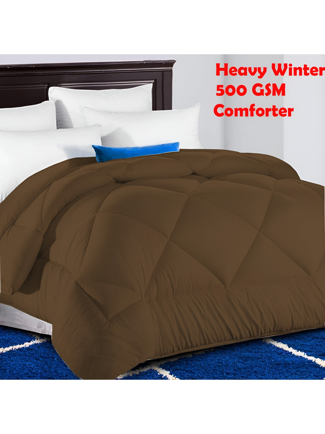 

Texlux Brown Heavy Winter 500 GSM Single Bed Comforter