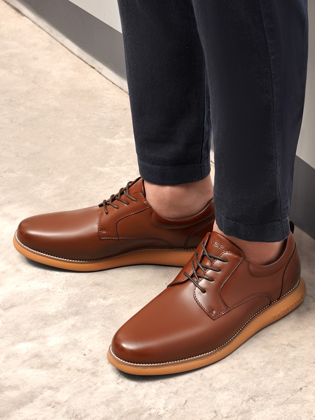 

U.S. Polo Assn. Men Nicolo Casual Lace Up Shoes, Brown