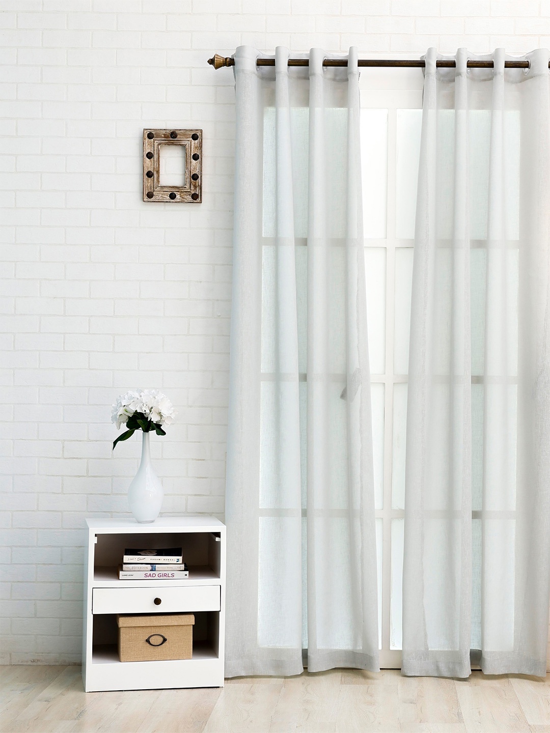 

Ariana Grey Sheer Window Curtain