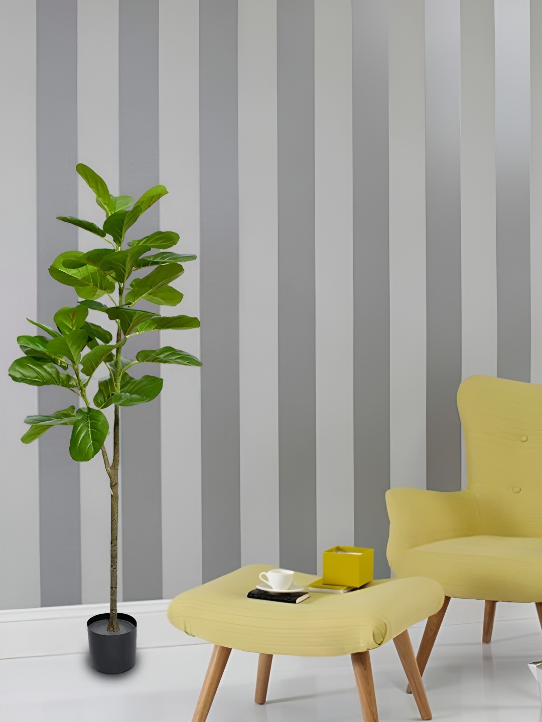 

KAYRA DECOR Green & Black Artificial Plant With Pot