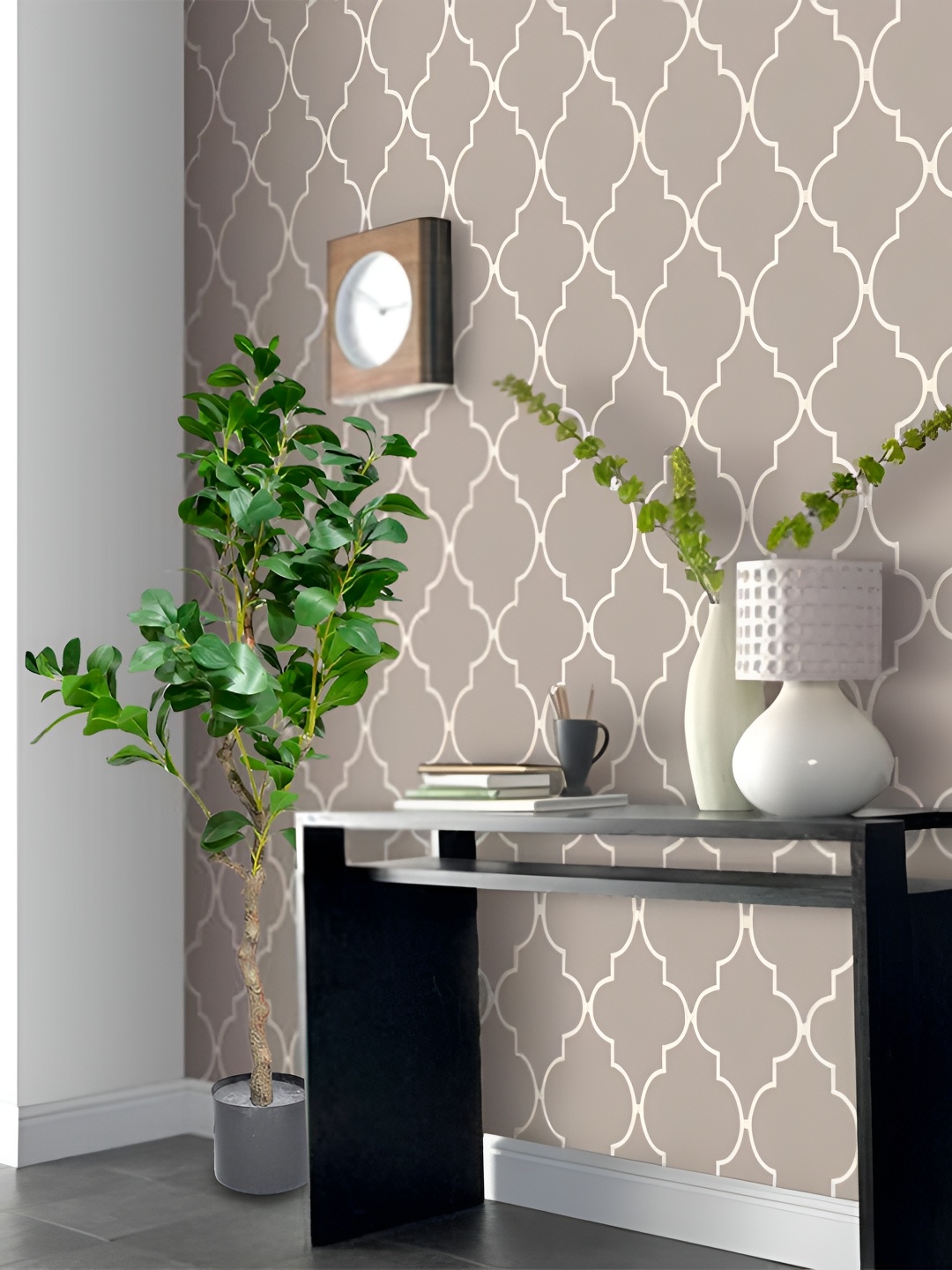 

KAYRA DECOR Green & Black Artificial Plant With Pot