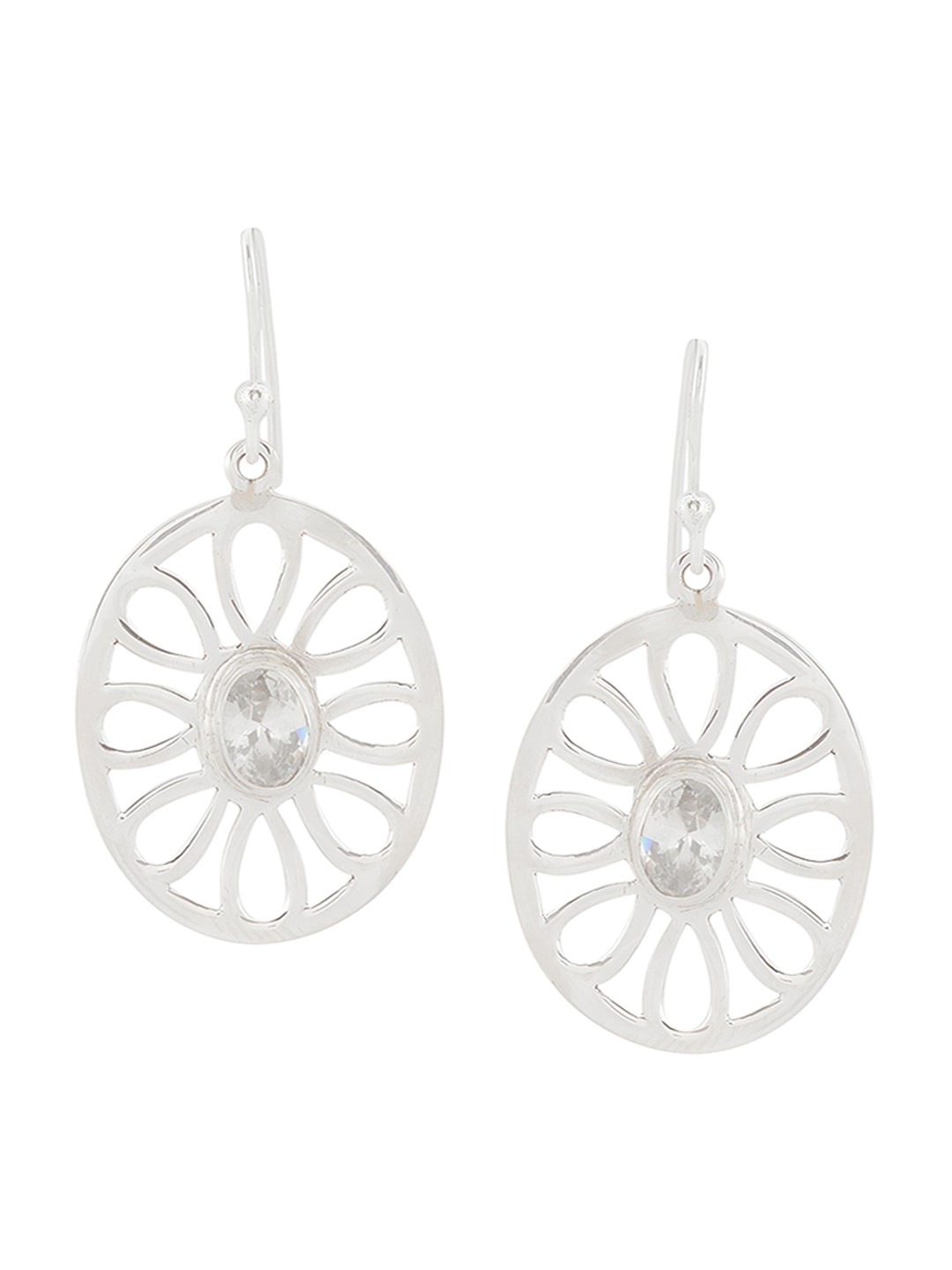 

Silverwala 925 Silver Contemporary Drop Earrings