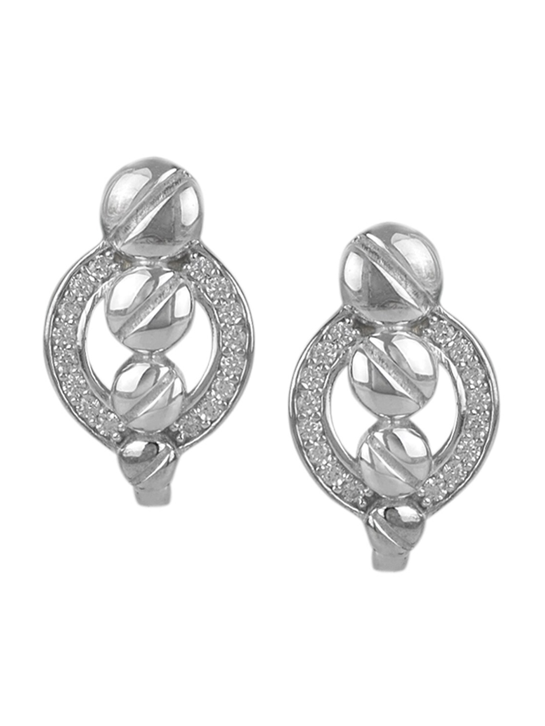 

Silverwala 925 Silver Contemporary Hoop Earrings
