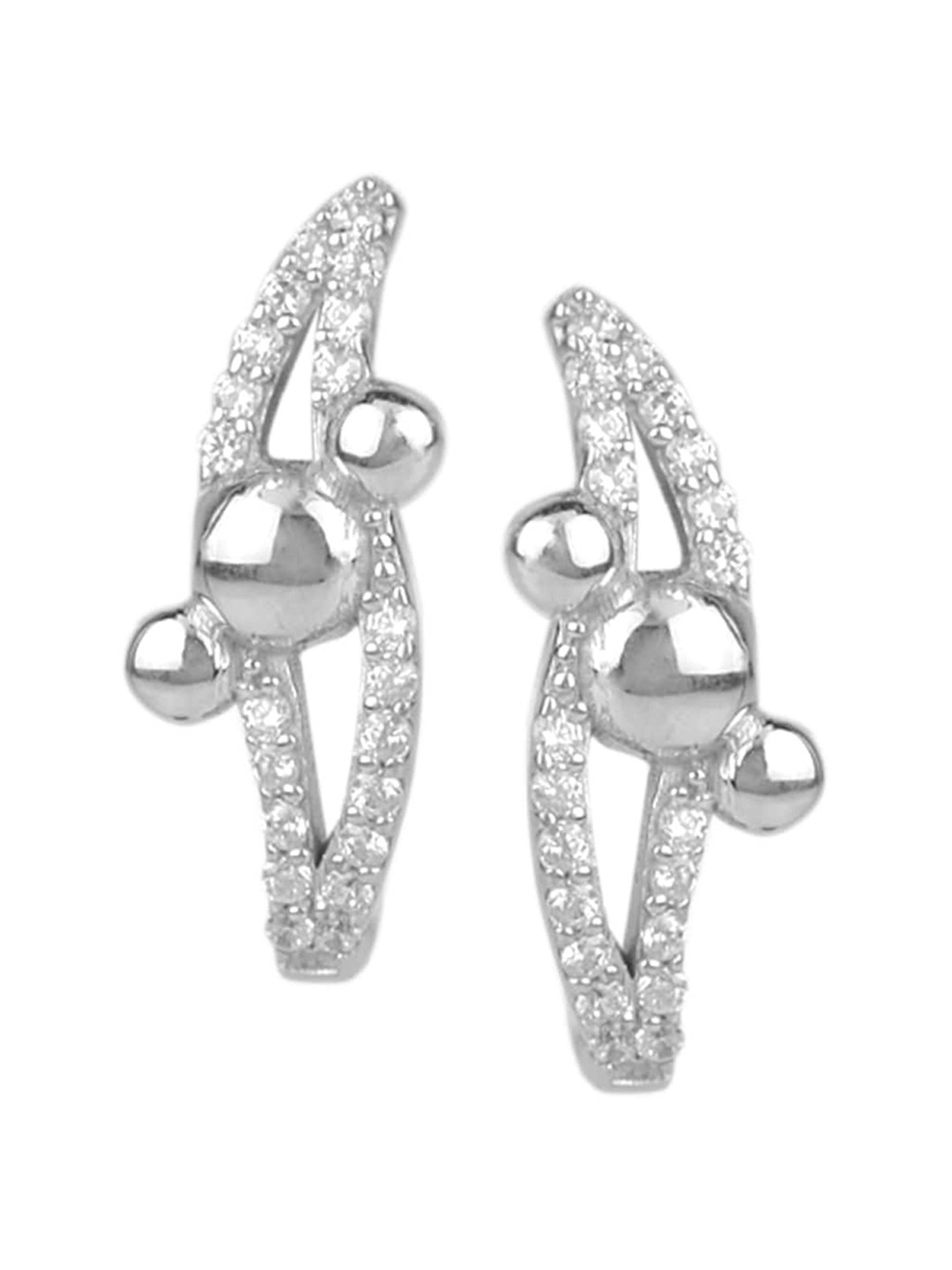

Silverwala 925 Silver Contemporary Stud Earrings