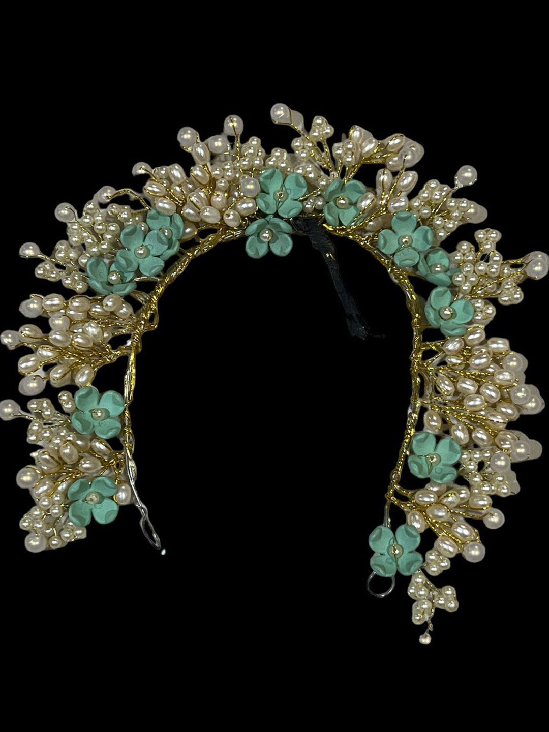 

VAGHBHATT Beaded Hair Accessory Set, Gold