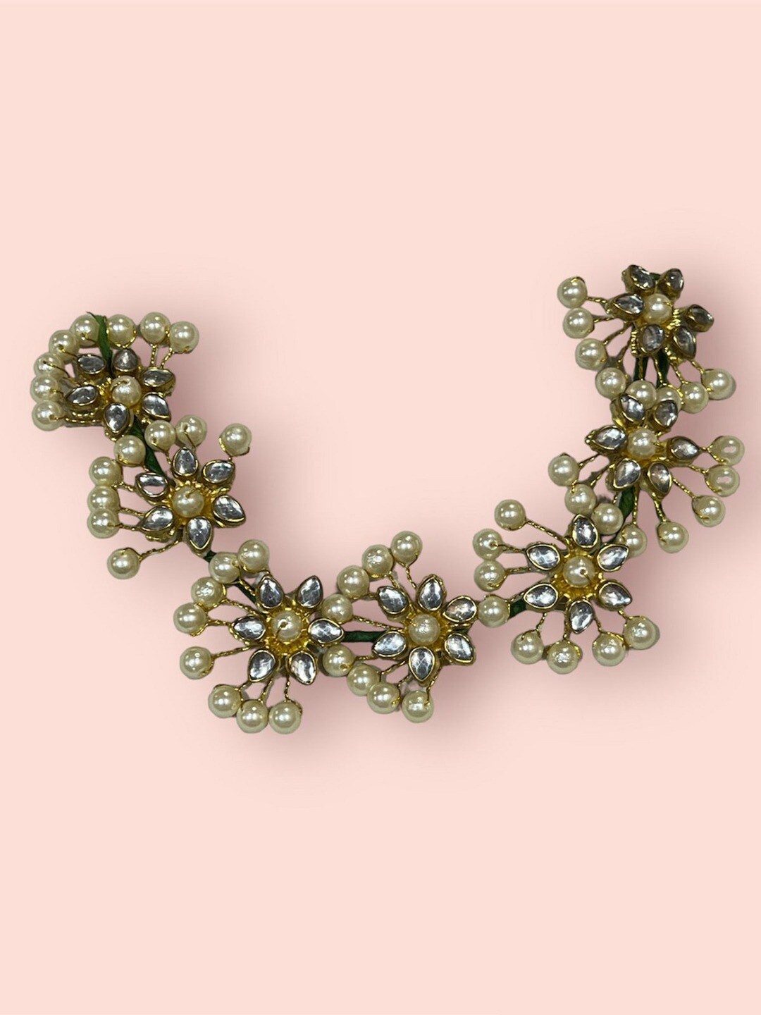 

VAGHBHATT Beaded Hair Accessory Set, Gold