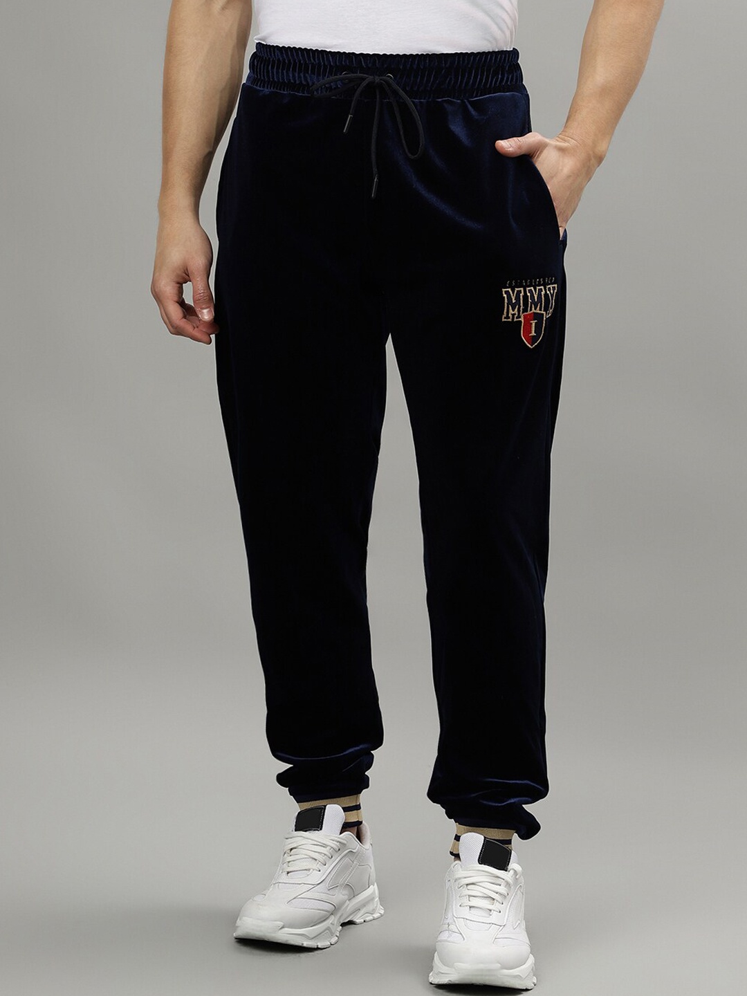 

Iconic Men Regular Fit Joggers, Navy blue
