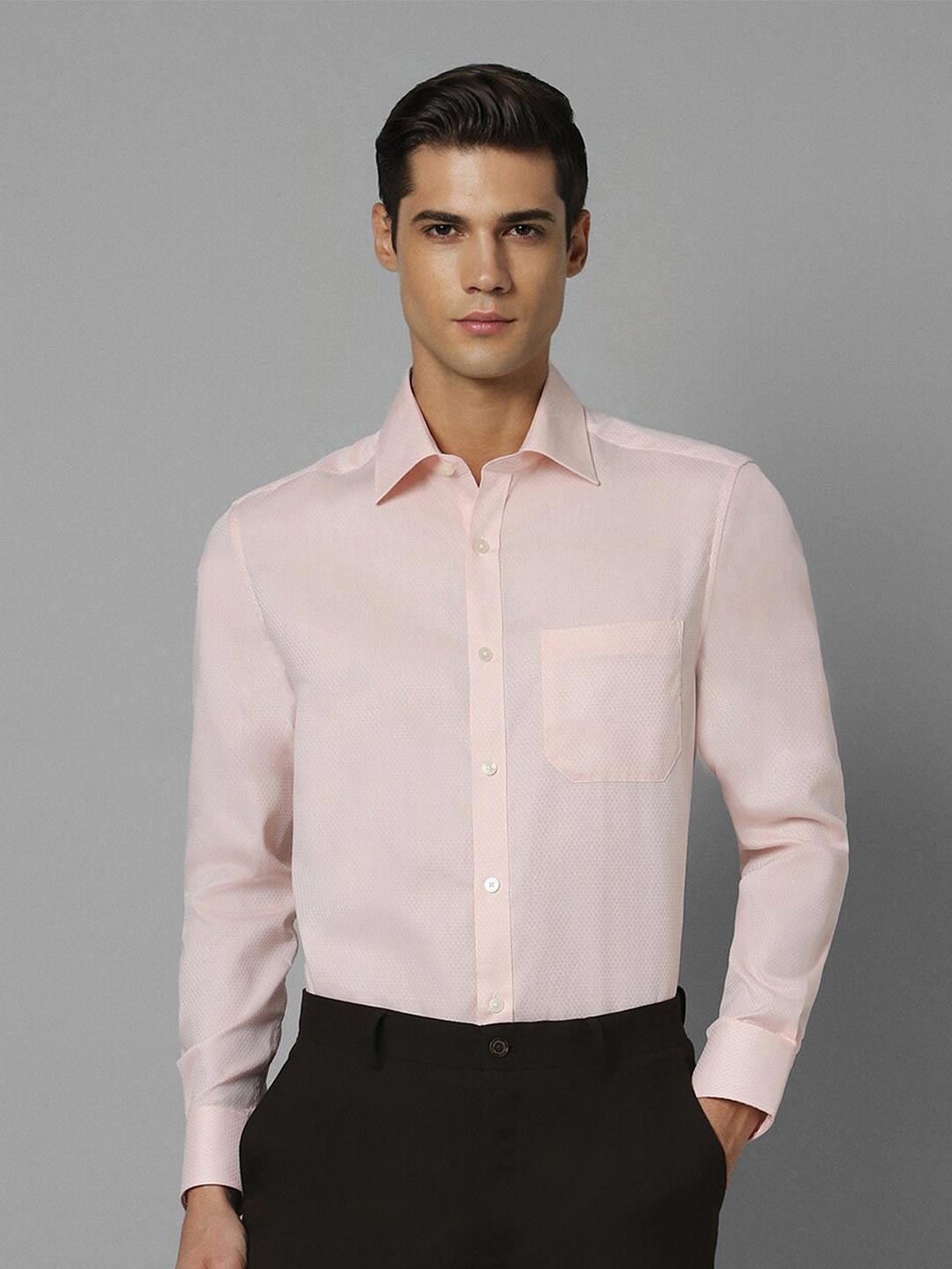 

Louis Philippe Cotton Formal Shirt, Pink