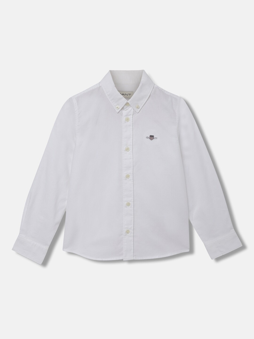 

GANT Solid Button Down Regular Fit Shirt, White