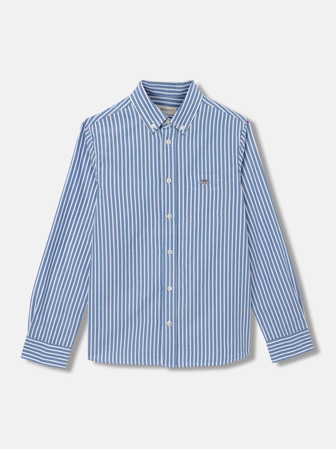

GANT Striped Button Down Regular Fit Shirt, Blue