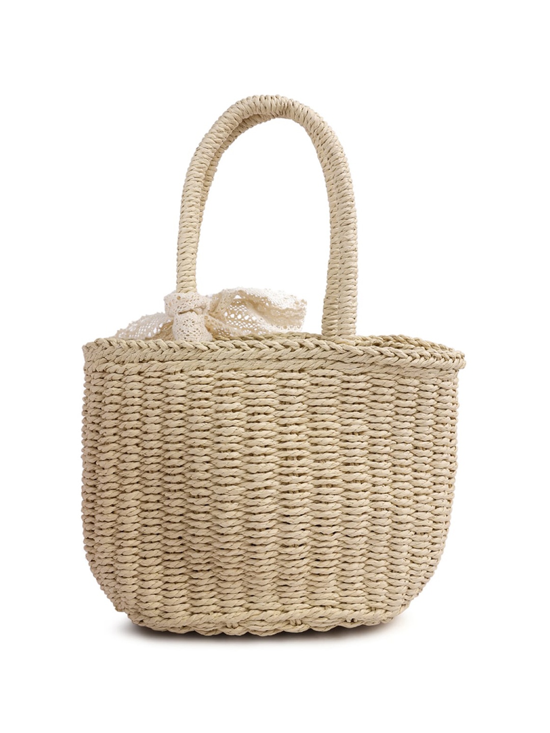 

London Rag Textured Structured Handheld Bag, Beige