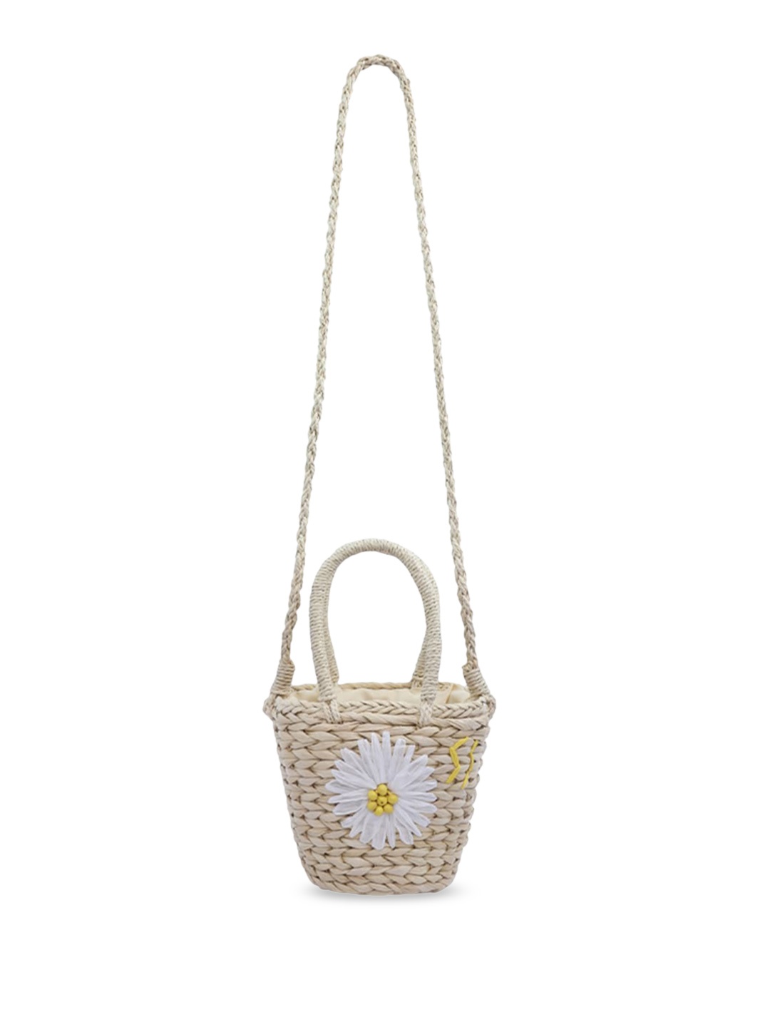 

London Rag Textured Bucket Handheld Bag, Beige