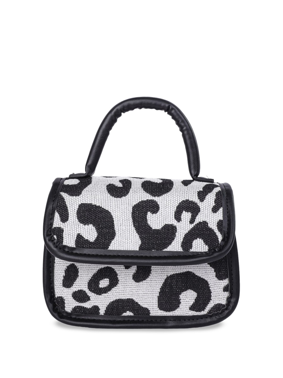 

London Rag Animal Printed Structured Satchel Bag, Black