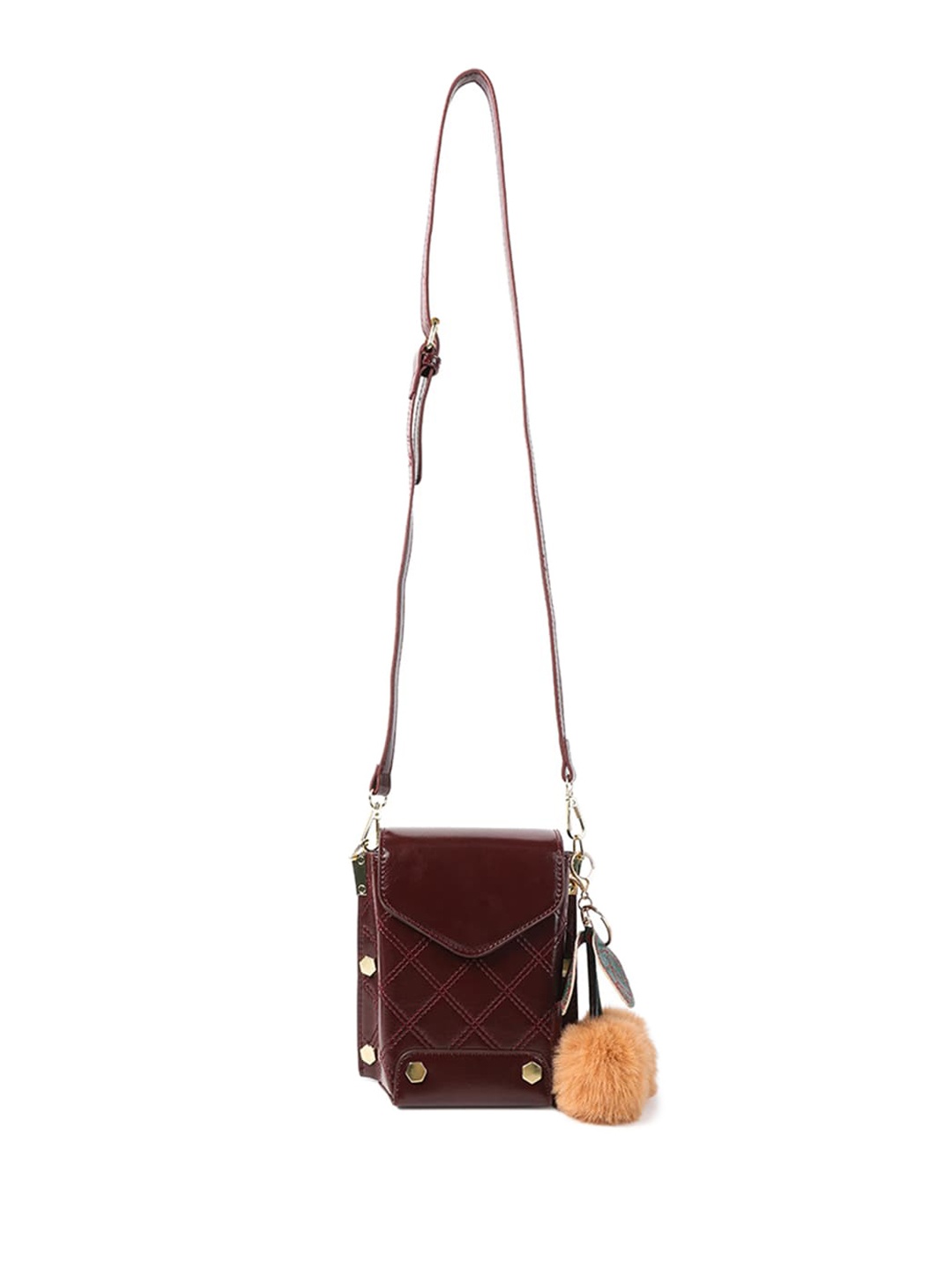 

London Rag Burgundy PU Sling Bag