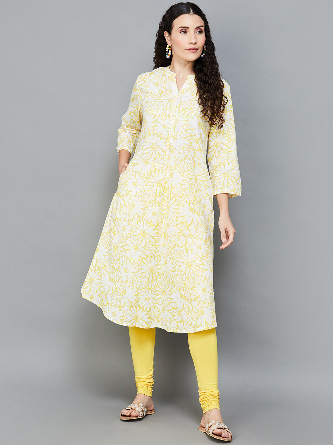 

Melange by Lifestyle Printed Kurta, Off white