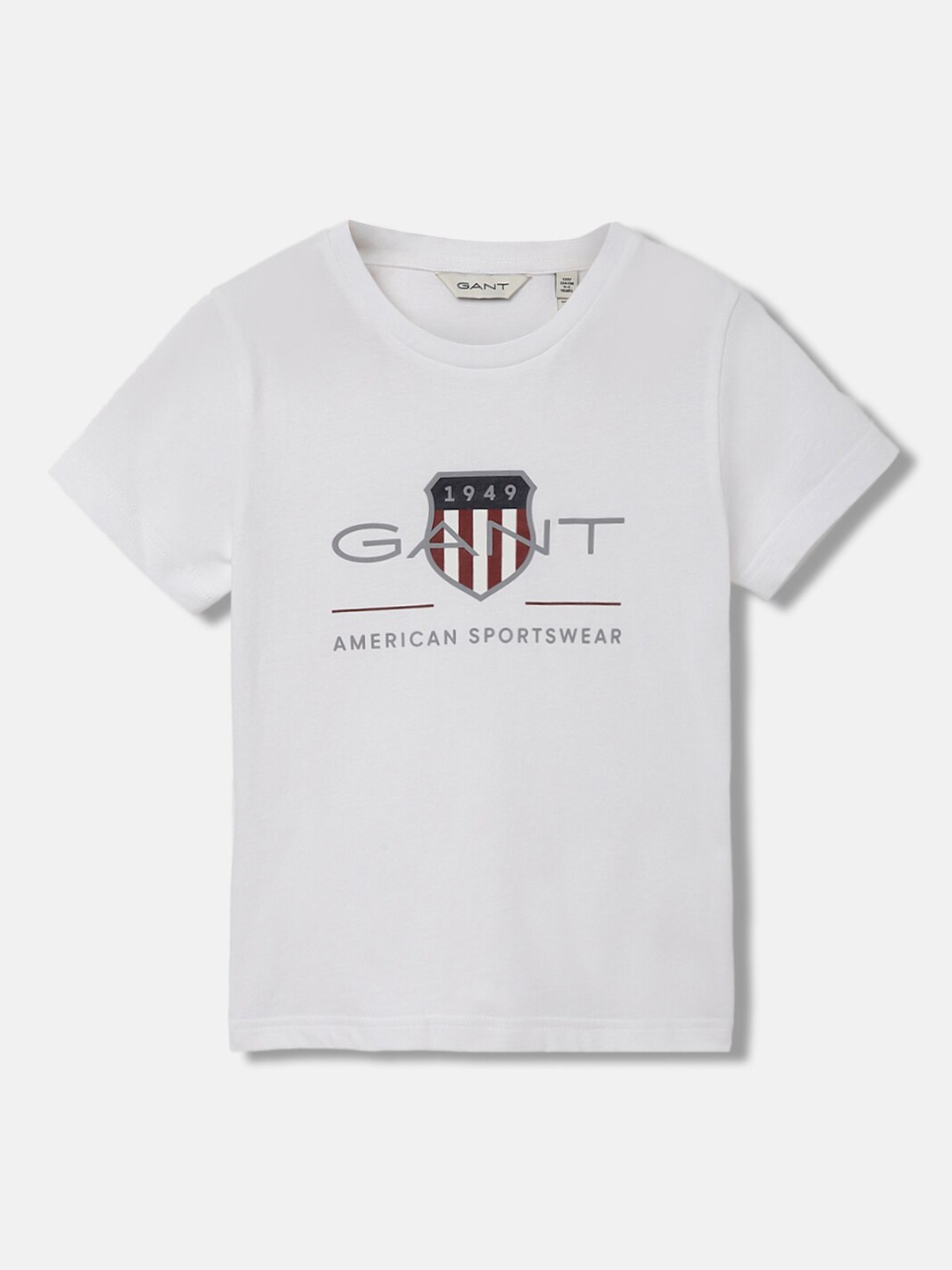 

GANT Solid Round Neck Regular Fit T-Shirt, White