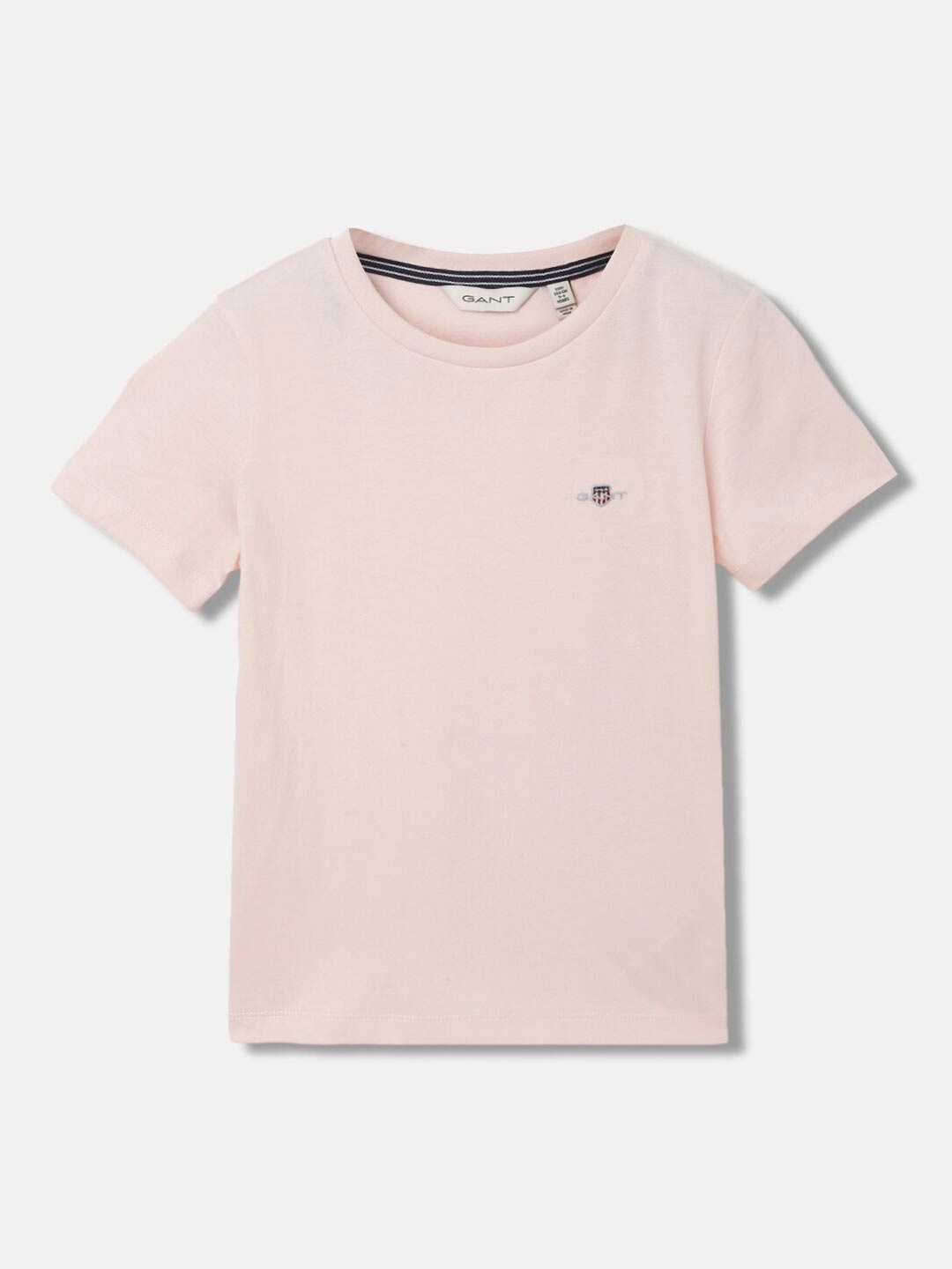 

GANT Solid Round Neck Regular Fit T-Shirt, Pink