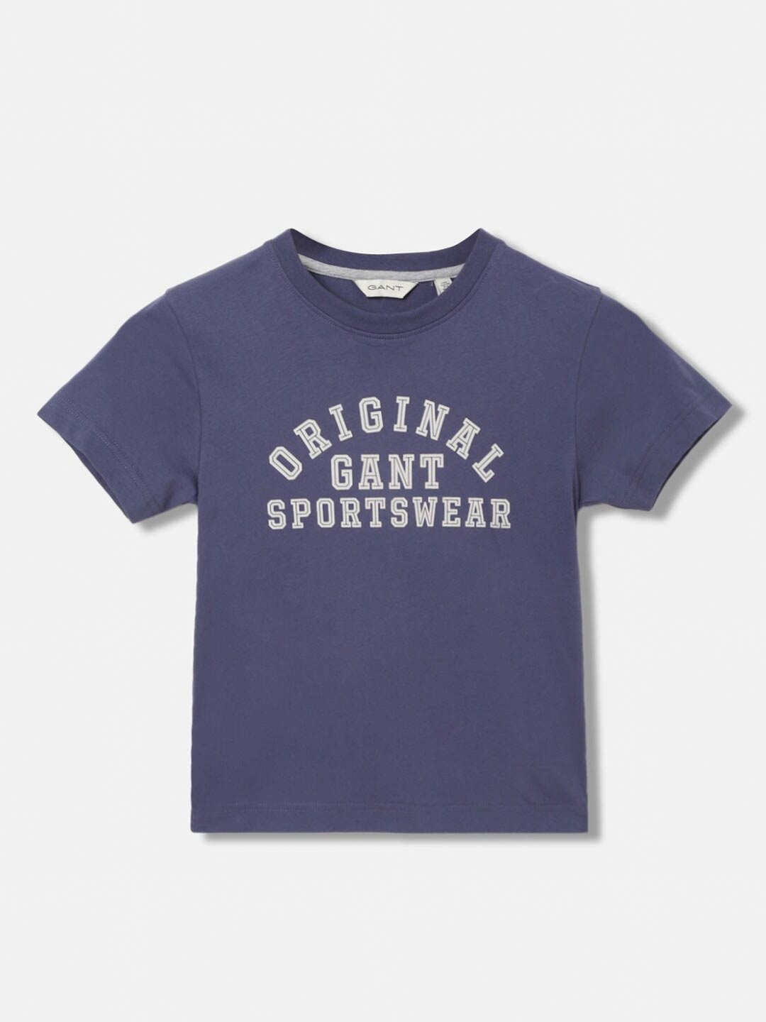 

GANT Solid Round Neck Relaxed Fit T-Shirt, Blue