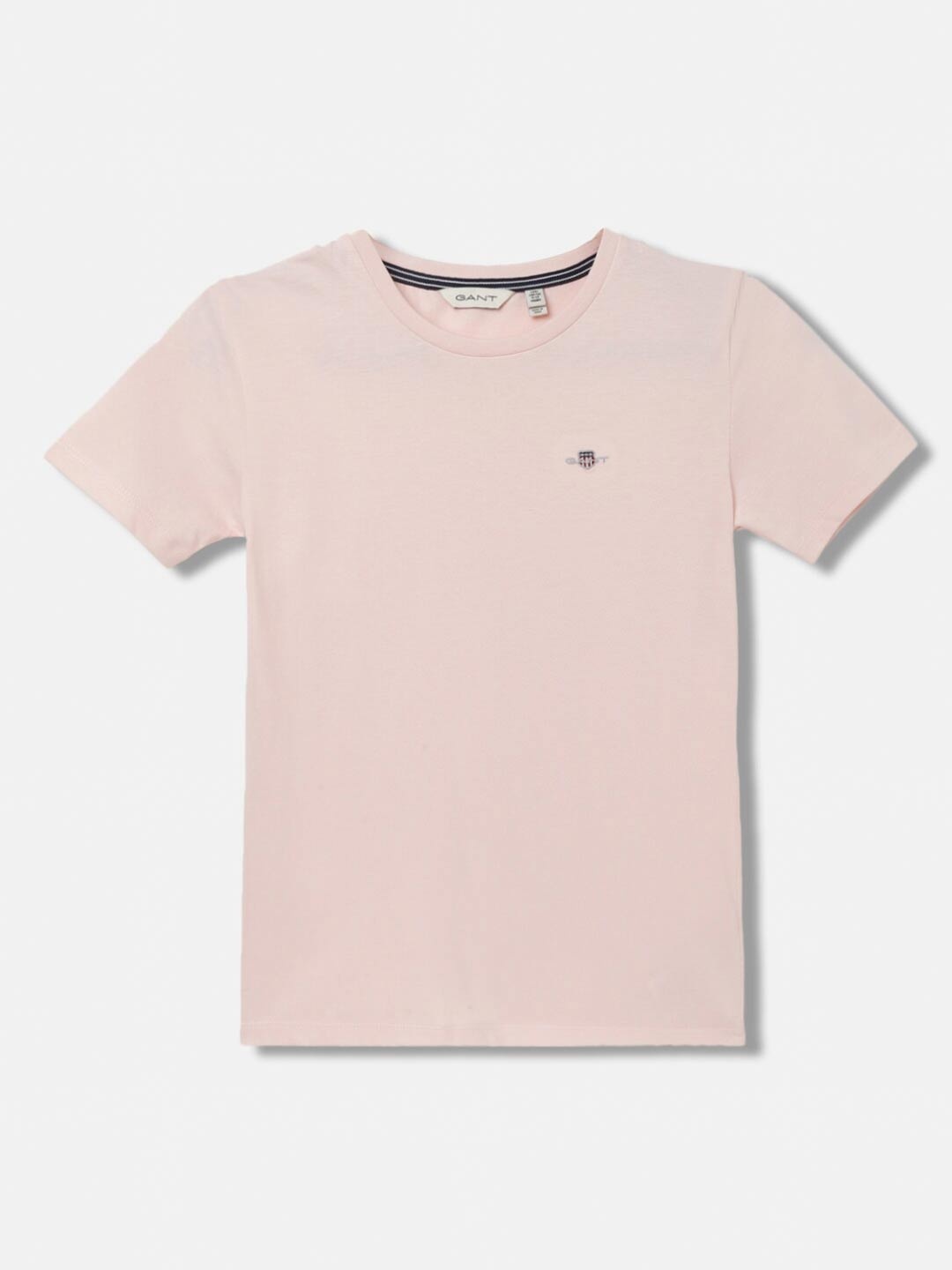 

GANT Solid Round Neck Regular Fit T-Shirt, Pink