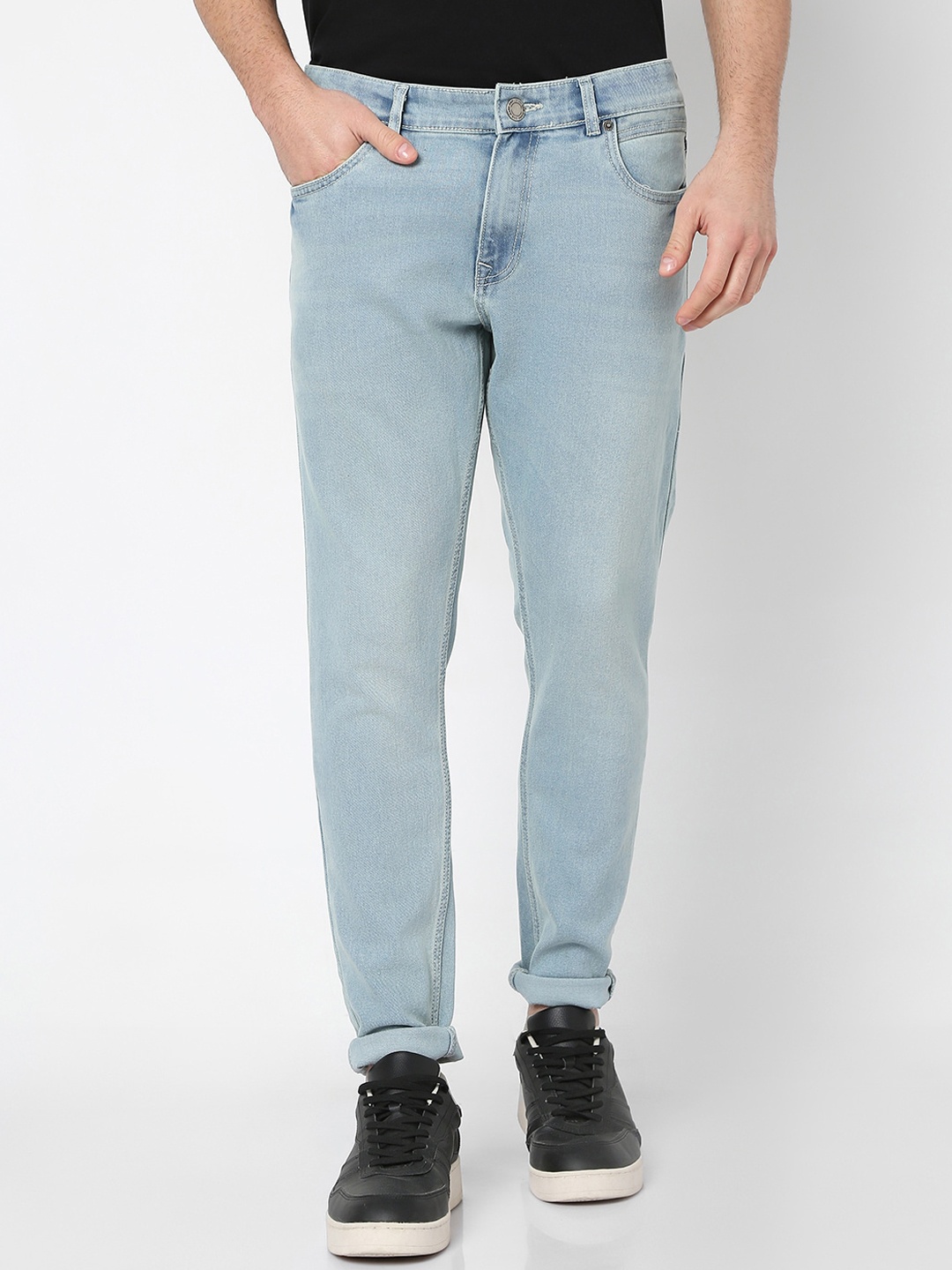 

R&B Men Skinny Fit Jeans, Black