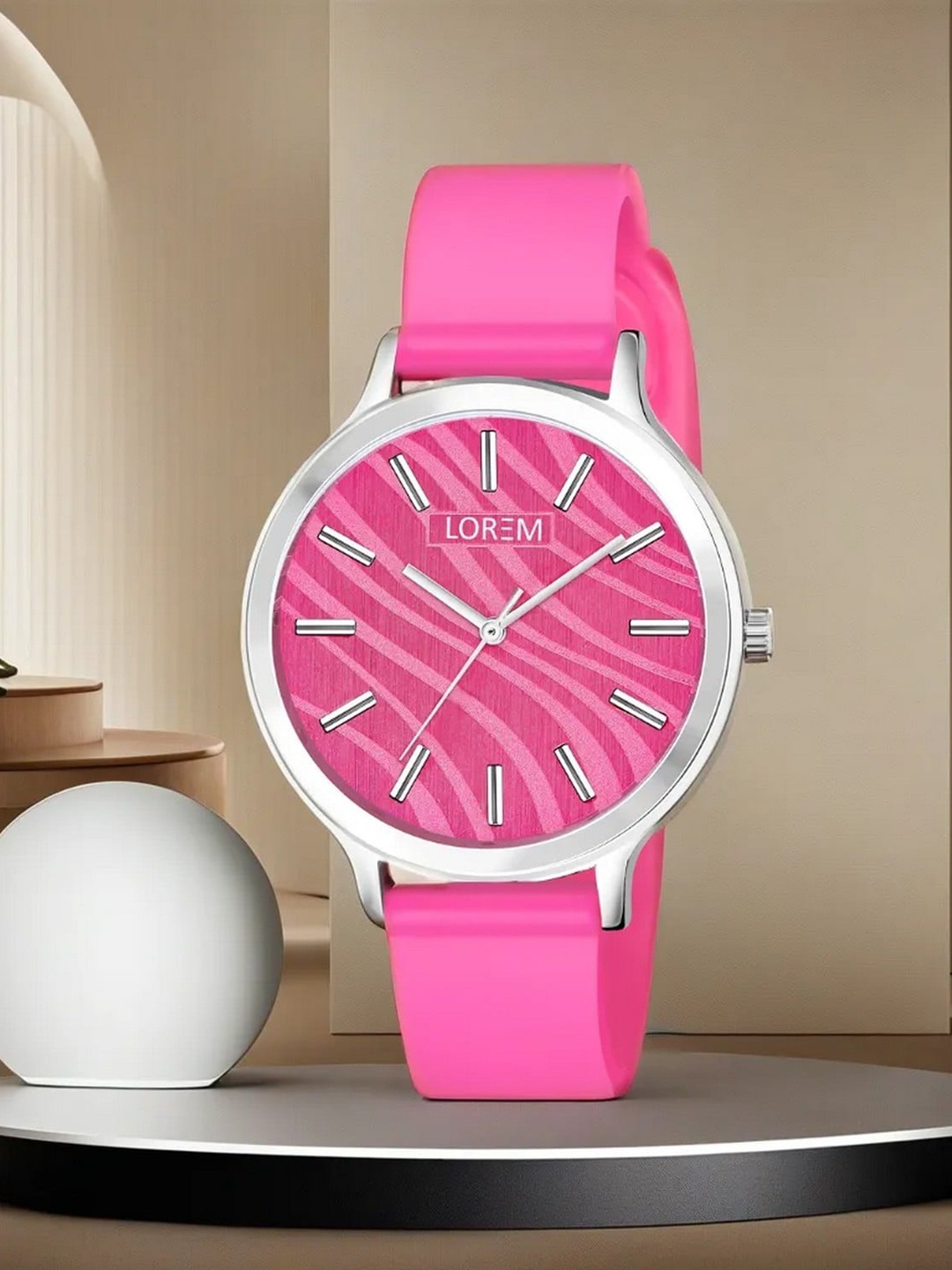 

LOREM Women Analogue Watch LR350-CM, Pink