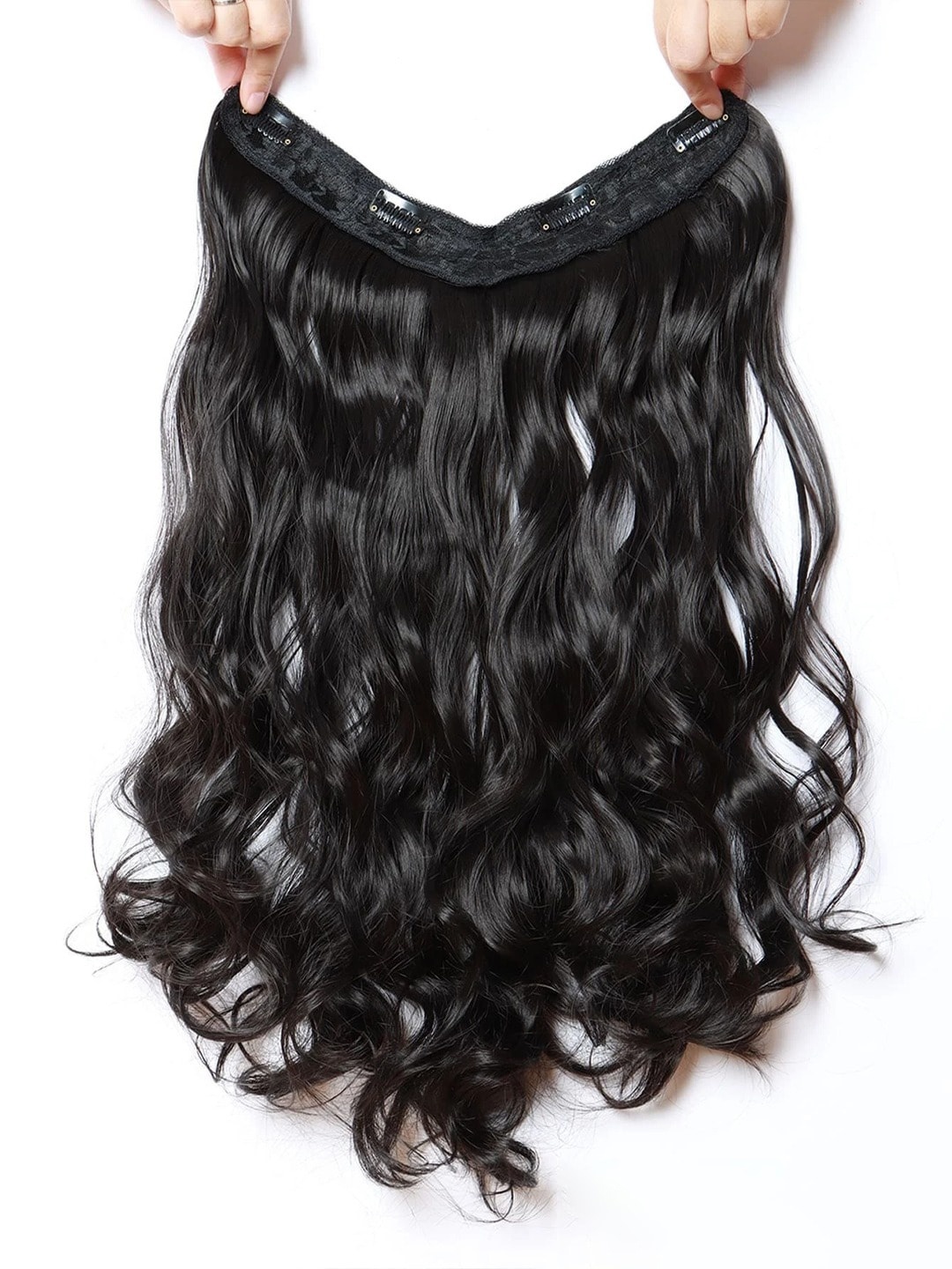 

FIMBUL 5 Clip-In Synthetic Curl Hair Extensions - Black 22