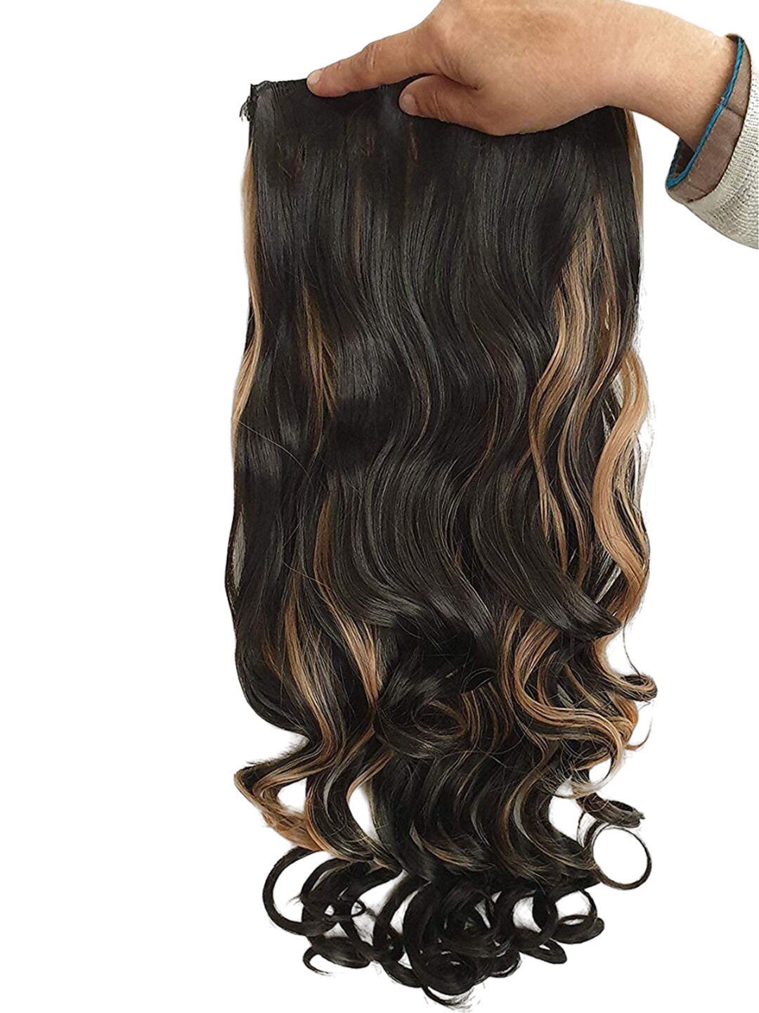 

Krelin 5 Clip-In Synthetic Highlight Hair Extensions - Brown 16