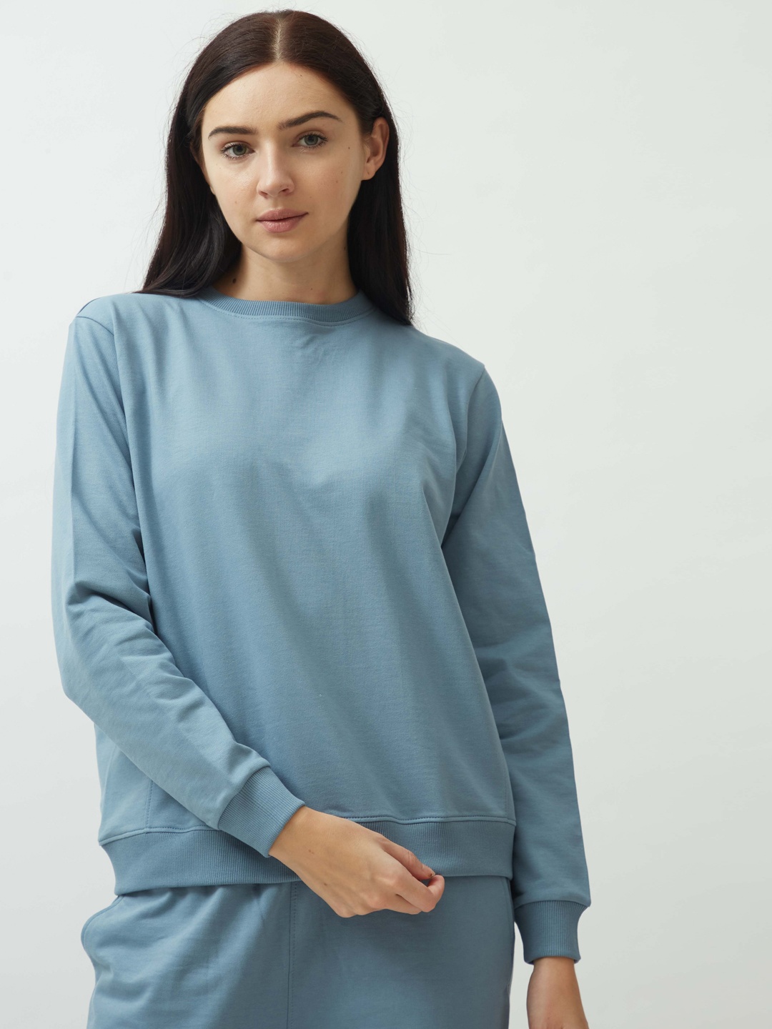 

Saltpetre Organic Cotton Sweatshirt With Trouser, Blue