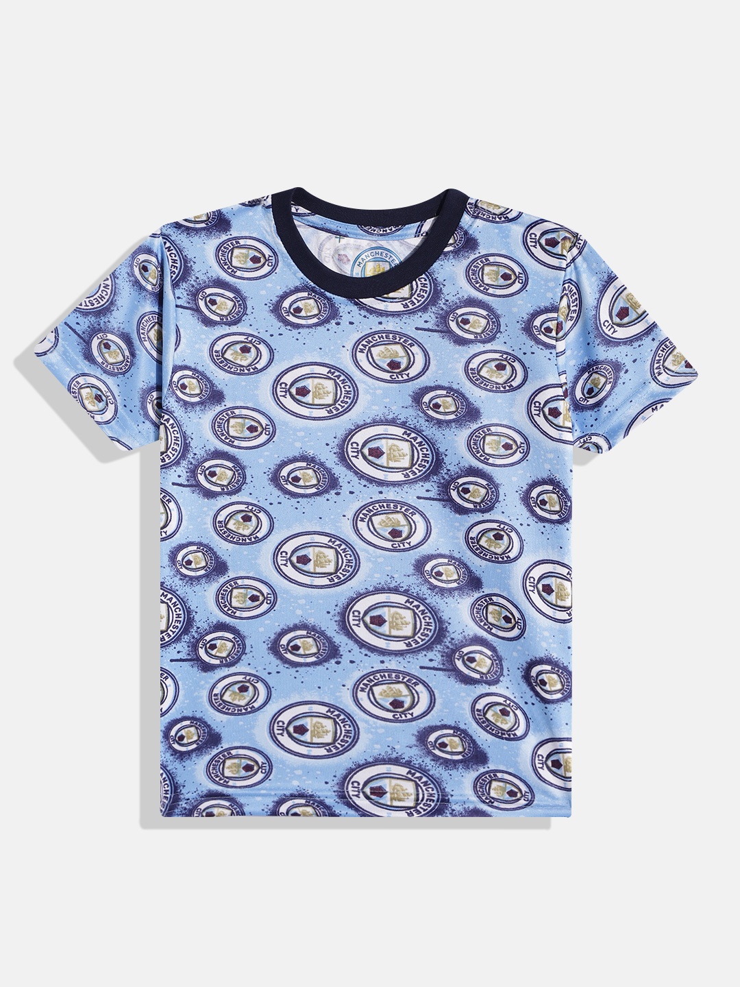 

Eteenz Boys Premium Cotton Manchester City Printed T-shirt, Blue