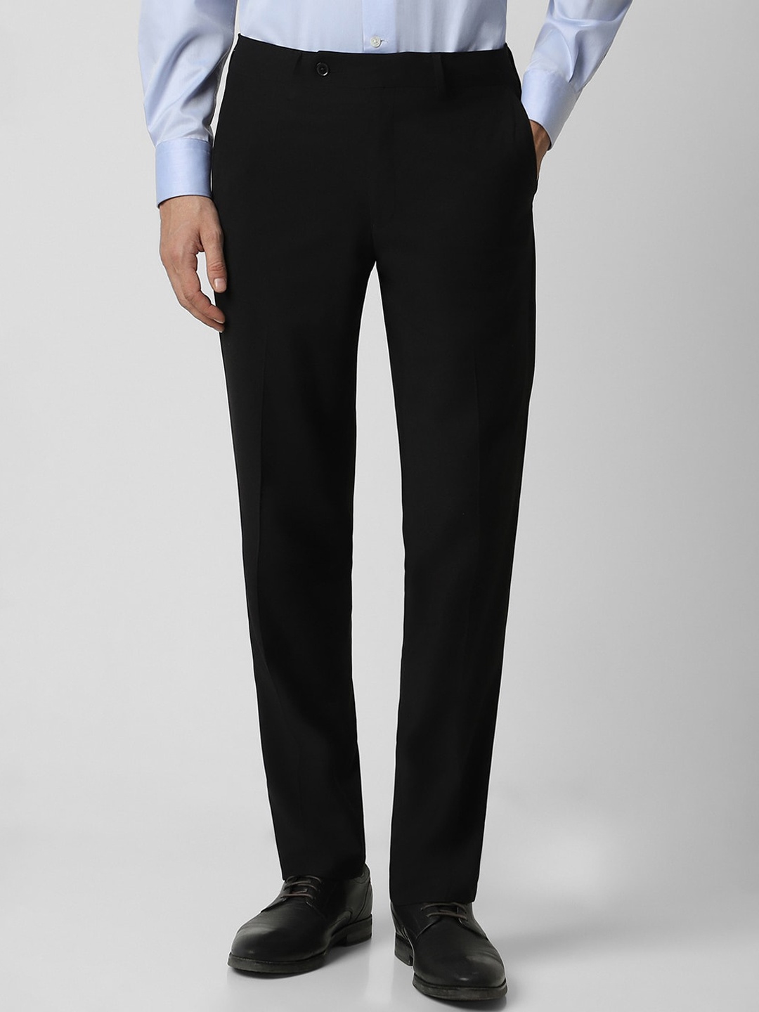 

Van Heusen Men Black Slim Fit Formal Trousers