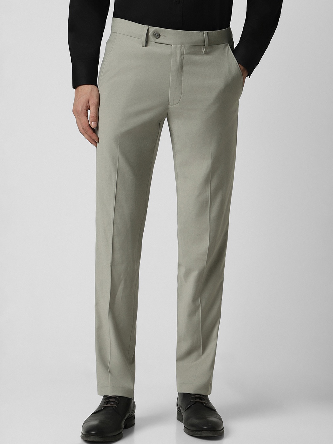 

Van Heusen Men Slim Fit Formal Trousers, Grey