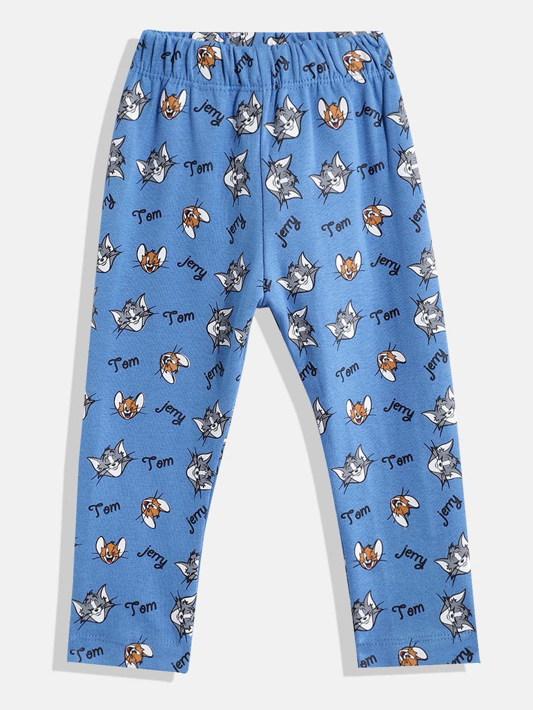 

Eteenz Infant Girls Tom & Jerry Printed Mid-Rise Premium Cotton Leggings, Blue
