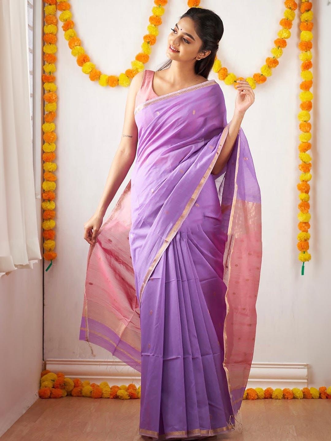 

Aldwych Woven Design Designer Banarasi Saree, Pink