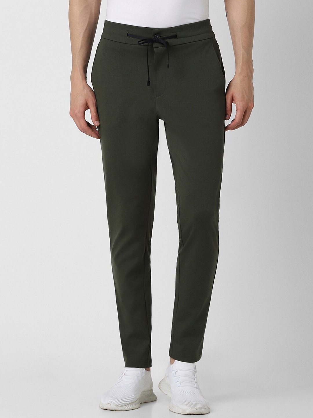 

Van Heusen Men Slim Fit Anti-Stat Track Pants, Green